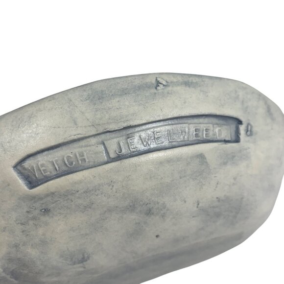 SALT MARSH Pottery Bowl Dish Wall Hanging Flowers Vetch/Jewelweed Signed EUC - Picture 5 of 7